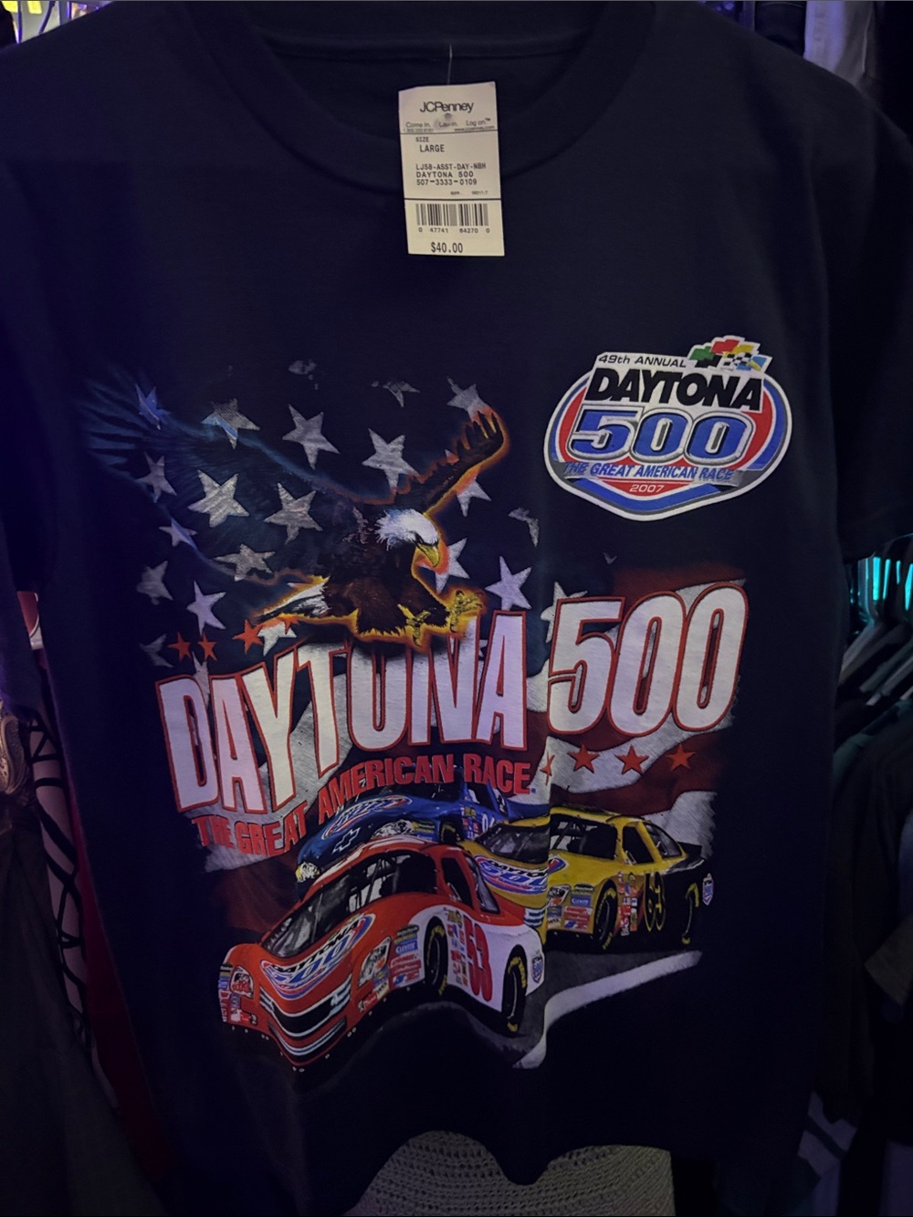 jcpenney Black Daytona 500 Kids Racing Graphic Tee